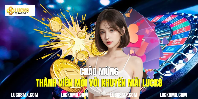 Chào mừng thành viên mới với khuyến mãi Luck8