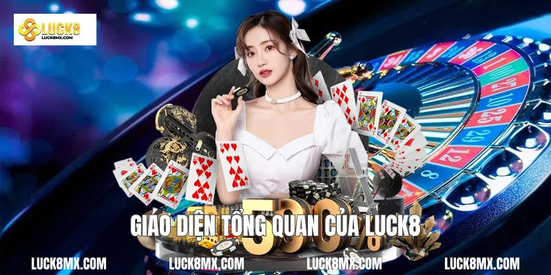 Giao diện tổng quan của Luck8